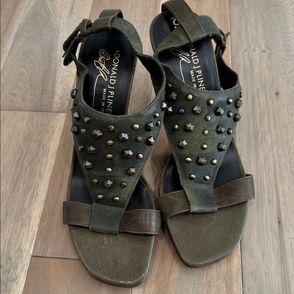 Donald J. Pliner Olive Studded Heels sandals - Picture 3 of 7